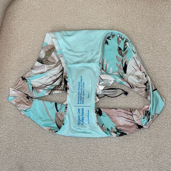 Teal Blue BCBGMAXAZRIA two piece bikini bathing suite - Picture 7 of 8